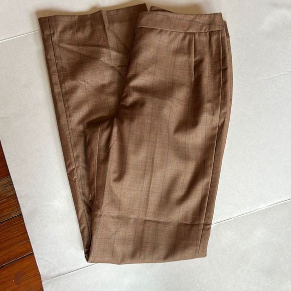 Tailor B. Moss Plaid Lined Trousers Slacks Dress Pants - Picture 11 of 15